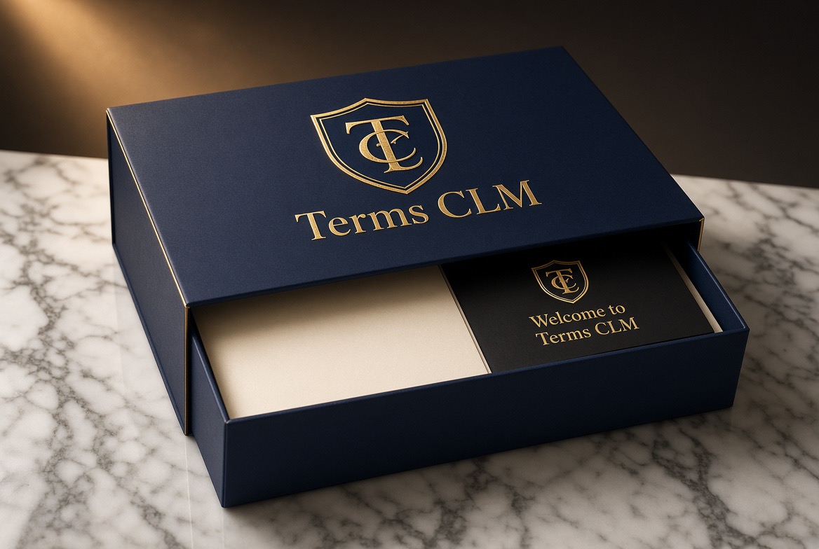 Terms CLM welcome kit and branded materials